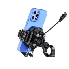 M33 Plus Titreşim Modüllü Motosiklet Telefon Tutucu Nukrotech