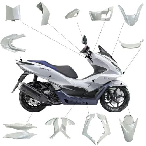 Pcx 125 Grenaj Kaporta Seti Beyaz 2022 2024