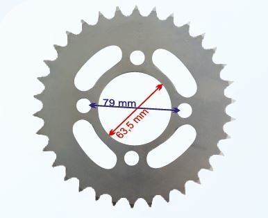 REGAL ARKA DİŞLİ 530-34T İÇ 63,50 mm 4 DELİKLİ Moto11