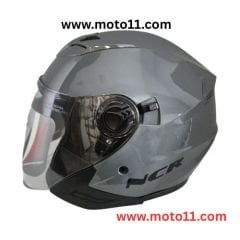Ncr Yarım Açık Güneş Vizörlü Koyu Gri Kask