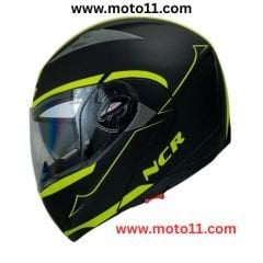 NCR Çene Açılır Siyah Kask Ece Belgeli