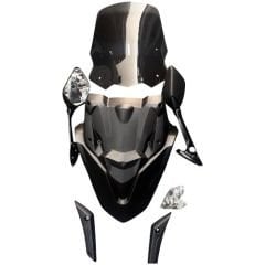 Nmax 125/155 2021-2024 Modifiye Katlanır Ayna Spoiler ve Siperlik Cam Seti
