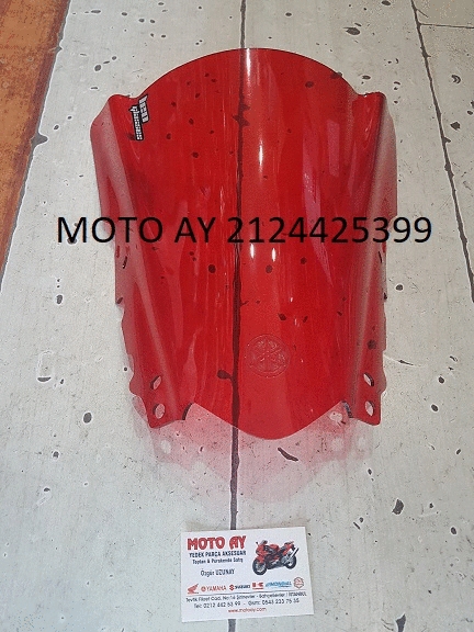 R25 Kırmızı Siperlik Camı Kırmızı Moto11