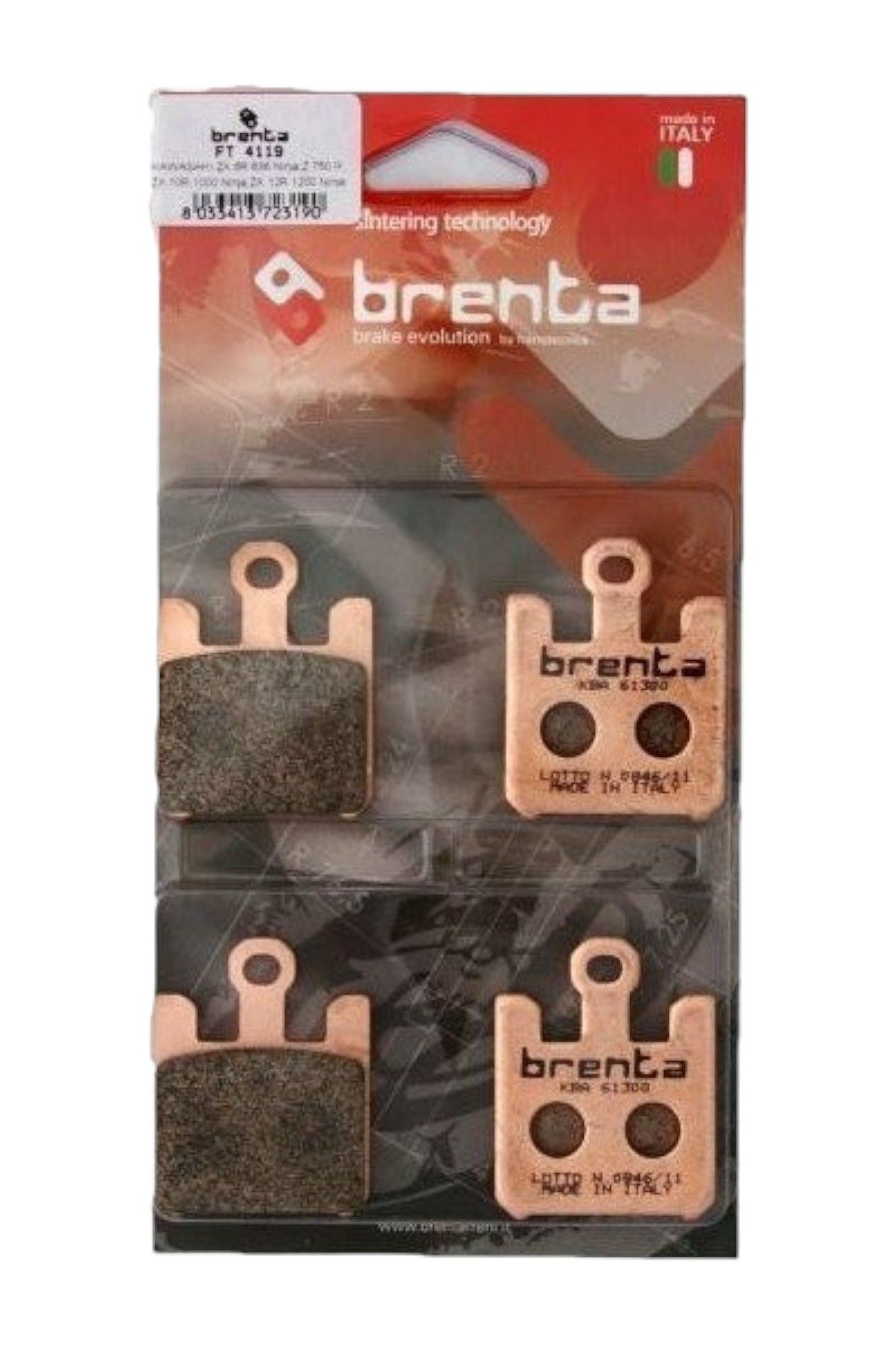 Z1000 Brenta Sinter Ön Fren Balatası B Moto11