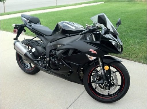 Kawasaki ZX6-R Siyah Grenaj Set 2009-2012 Moto11